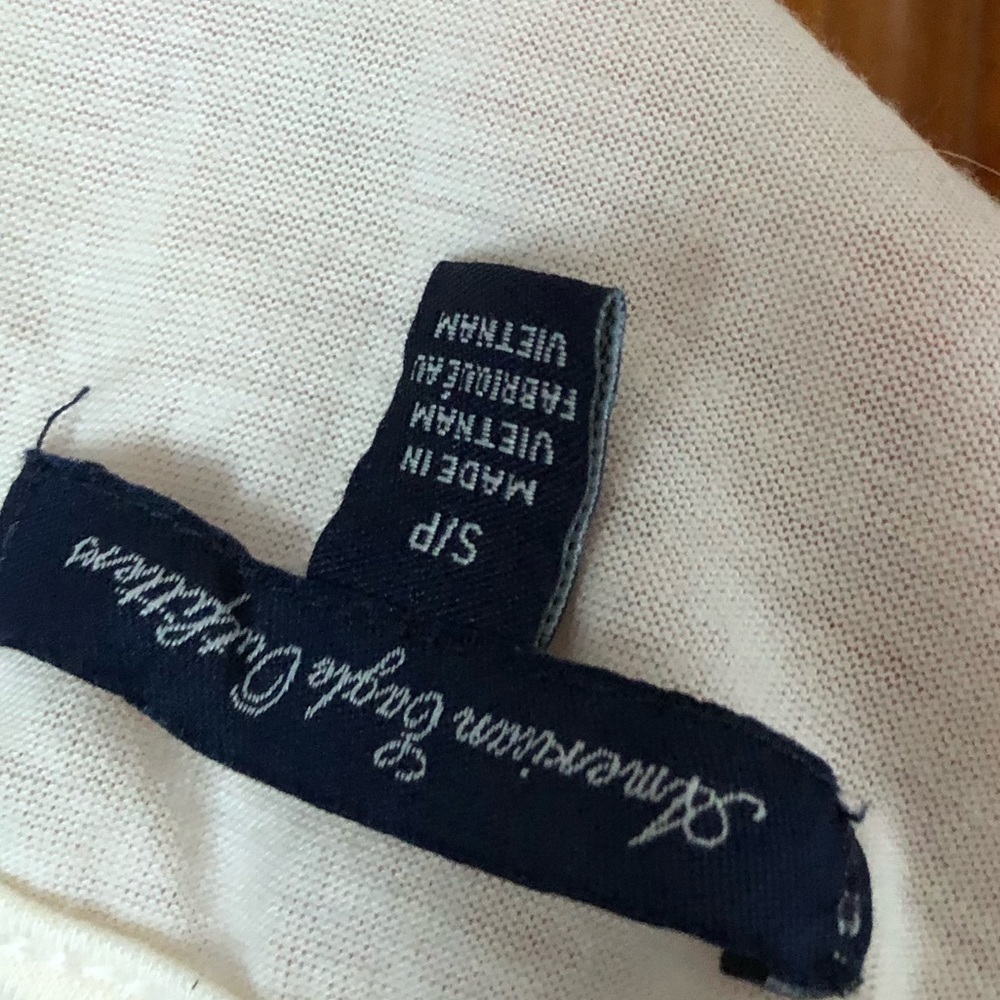 American Eagle Cream Lace Tank Top - Picture 6 of 6